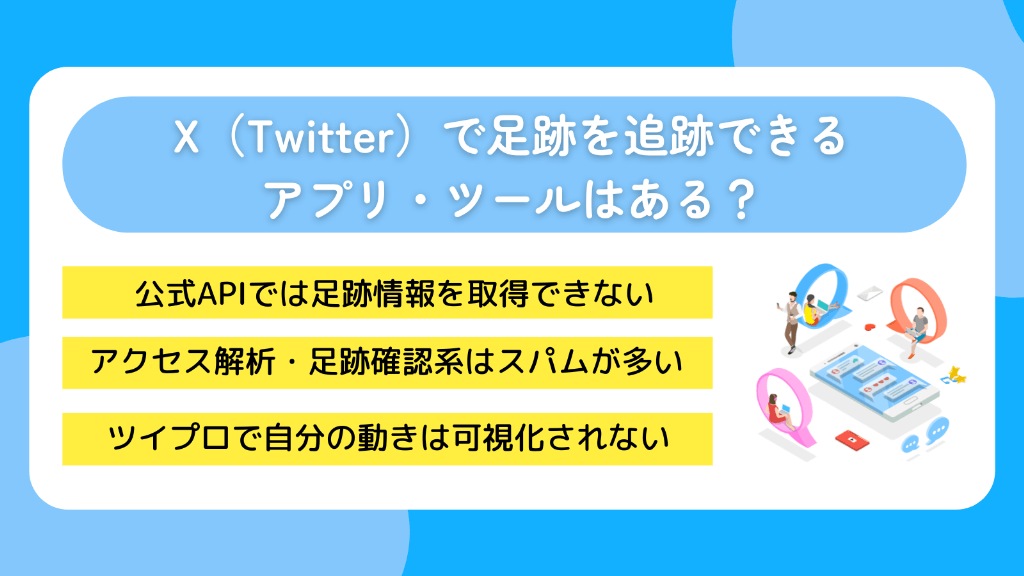 X（Twitter）で足跡を追跡できるアプリ・ツールはある？