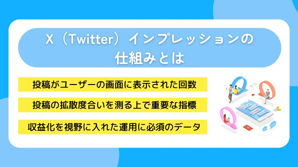 X（Twitter）インプレッションの仕組みとは