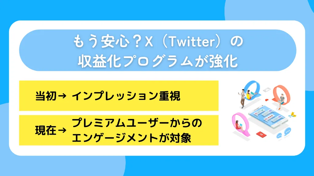 もう安心？X（Twitter）の収益化プログラムが強化