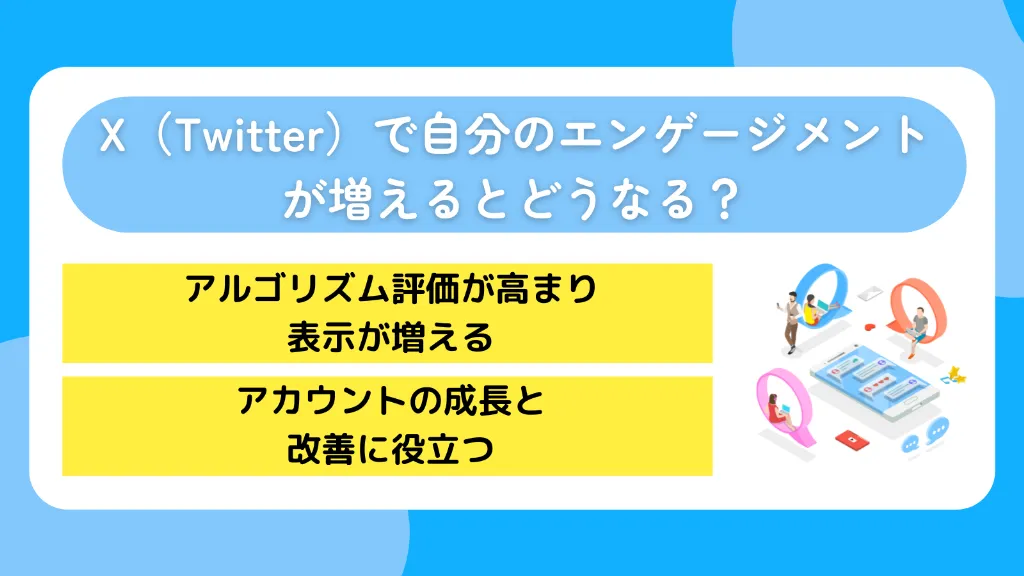 X（Twitter）で自分のエンゲージメントが増えるとどうなる？
