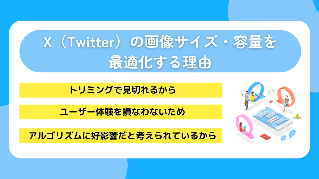 X（Twitter）の画像サイズ・容量を最適化する理由
