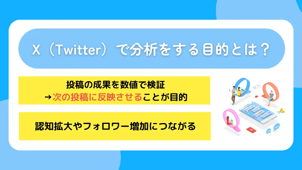 X(Twitter)で分析をする目的とは?