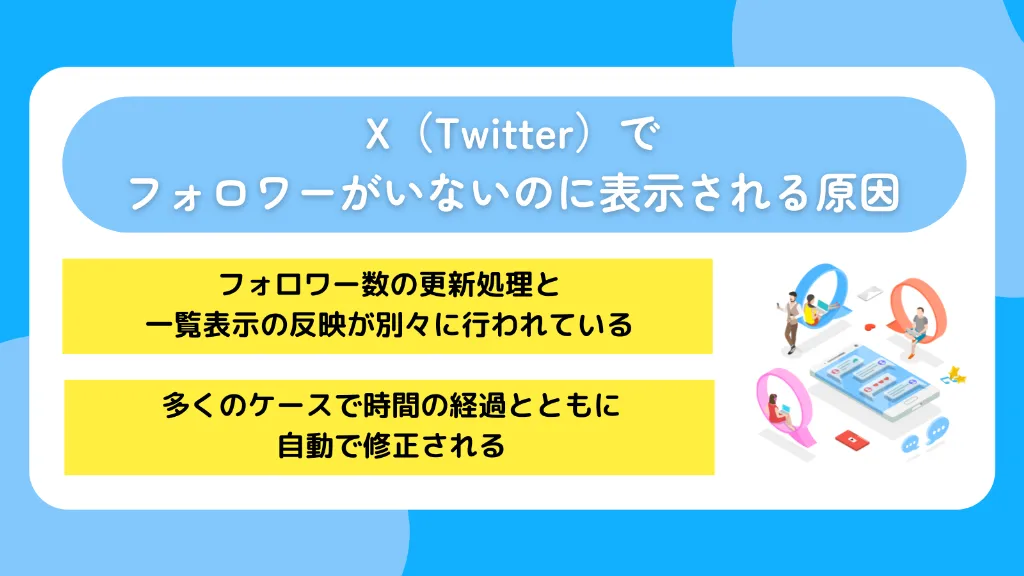 X(Twitter)でフォロワーがいないのに表示される原因