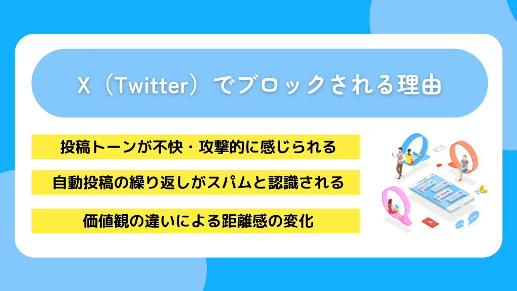 X(Twitter)でブロックされる理由