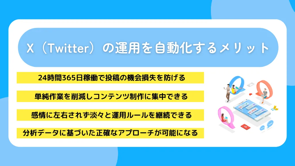 X（Twitter）の運用を自動化するメリット