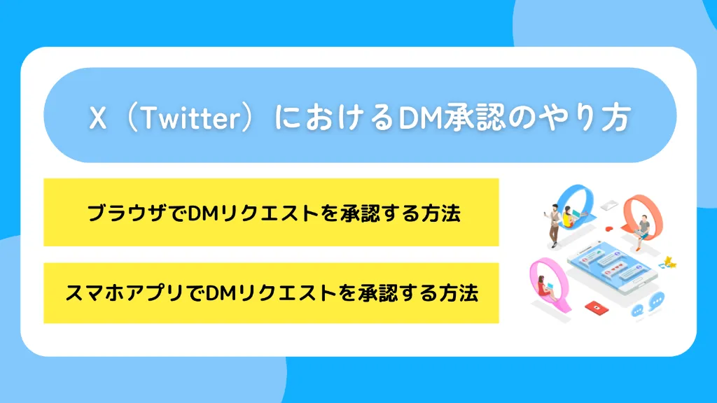 X（Twitter）におけるDM承認のやり方
