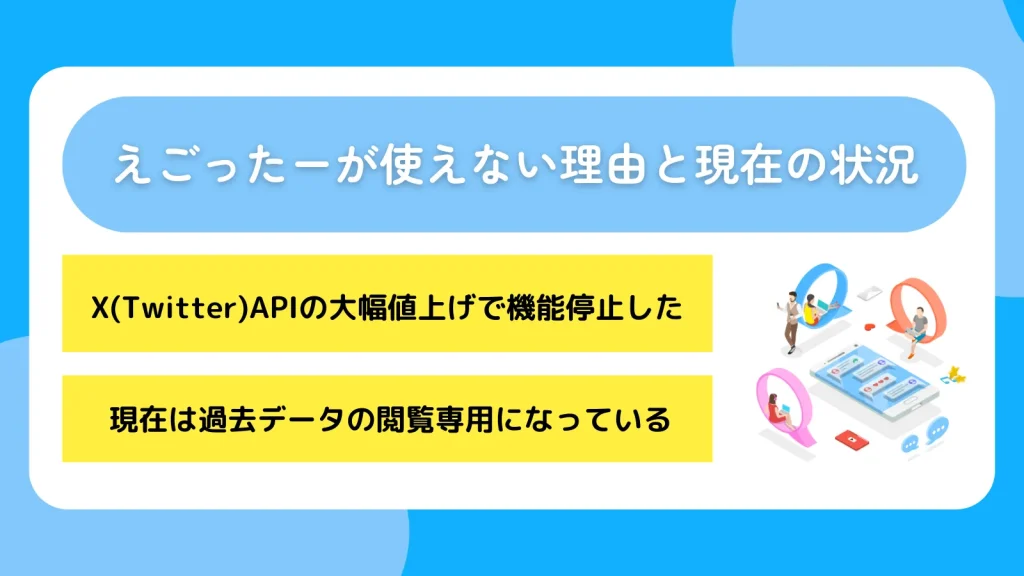えごったーが使えない理由と現在の状況